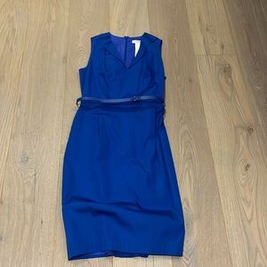 Beautiful indigo blue max mara dress with belt size 10